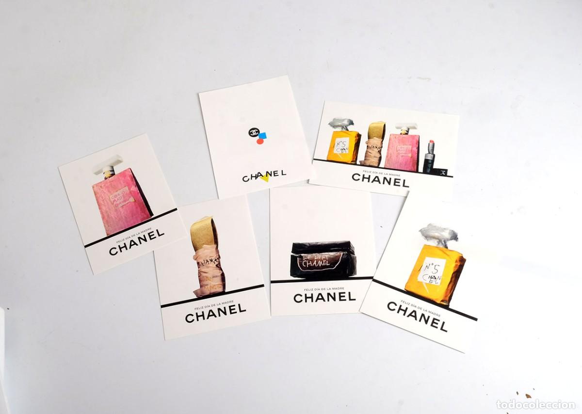 Advertising Catalogs: 6 im&aacute;genes publicitarias en formato postal de CHANEL.