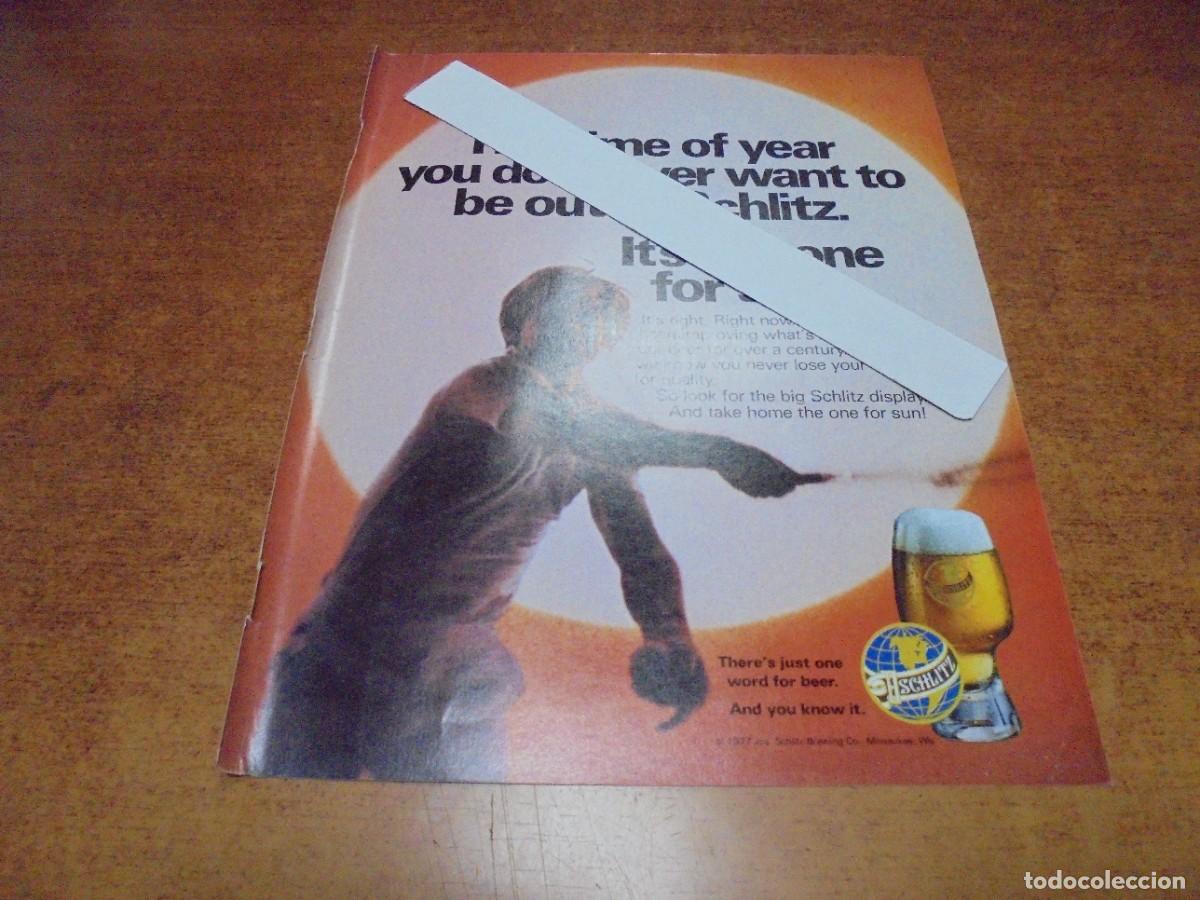 Advertising Catalogs: PUBLICIDAD 1977: CERVEZA SCHLITZ