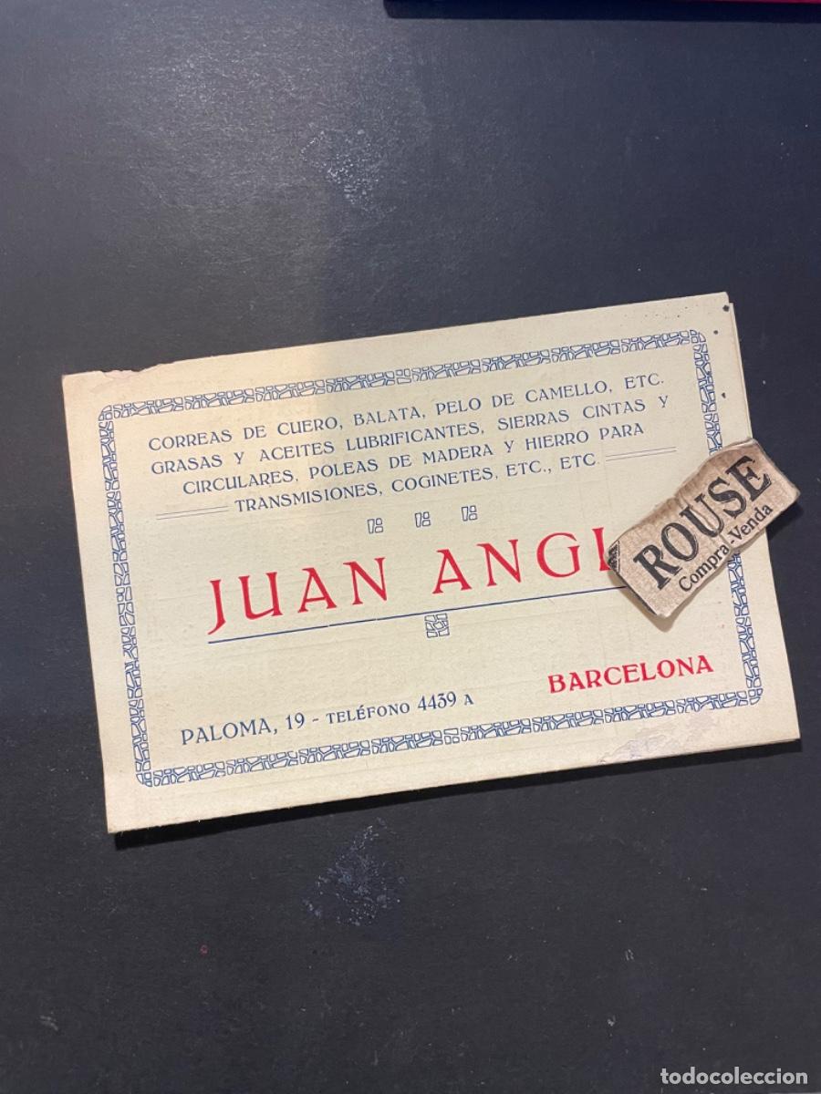 Catalogues publicitaires: ANTIGUO CATALOGO JUAN ANGLI C. PALOMA 19 BARCELONA POLEAS DE MADERA DE PRECISION - DESPLEGABLE 8 PAG