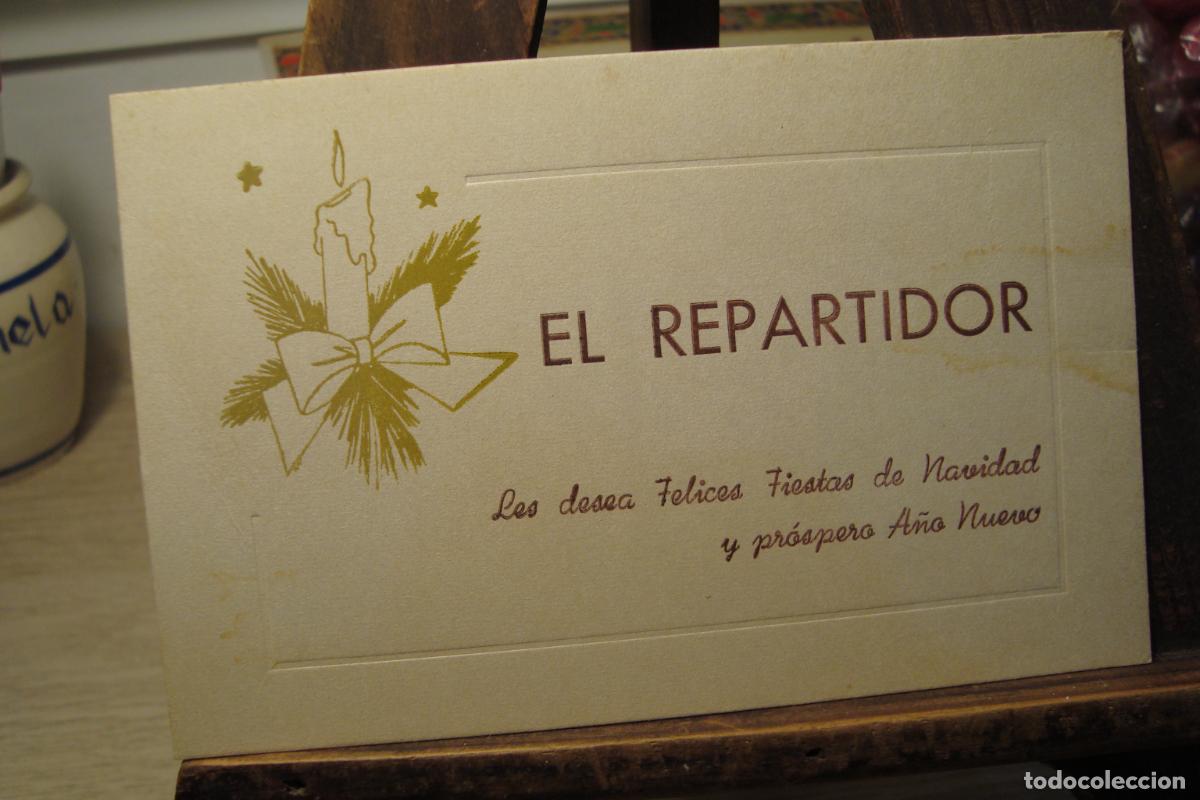 Advertising Catalogs: ANTIGUA TARJETA FELICITACION A&Ntilde;O NUEVO. EL REPARTIDOR