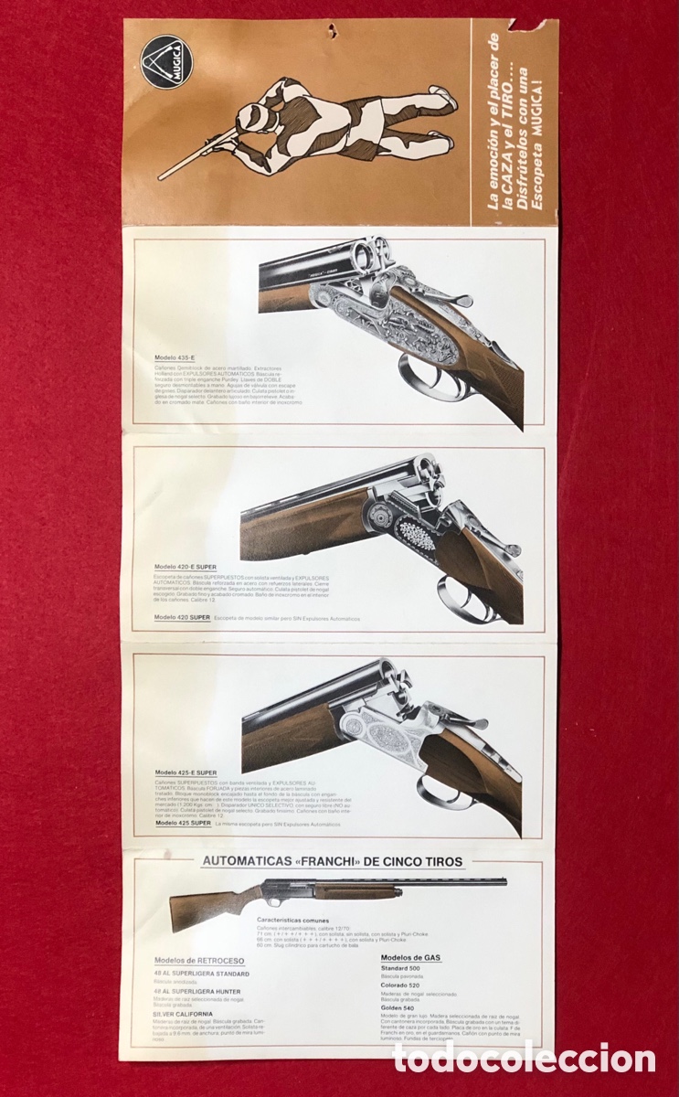 Advertising Catalogs: CAT&Aacute;LOGO DE ESCOPETAS DE CAZA MUGICA, EIBAR ( VIZCAYA)