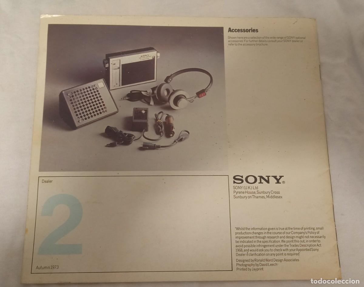 Cat&aacute;logos publicitarios: Antiguo catalogo Sony. - Foto 2