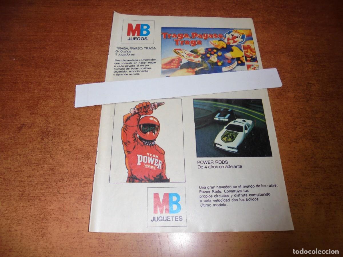 Catalogues publicitaires: PUBLICIDAD 1985: JUGUETES MB. POWER RODS / TRAGA, PAYASO, TRAGA.
