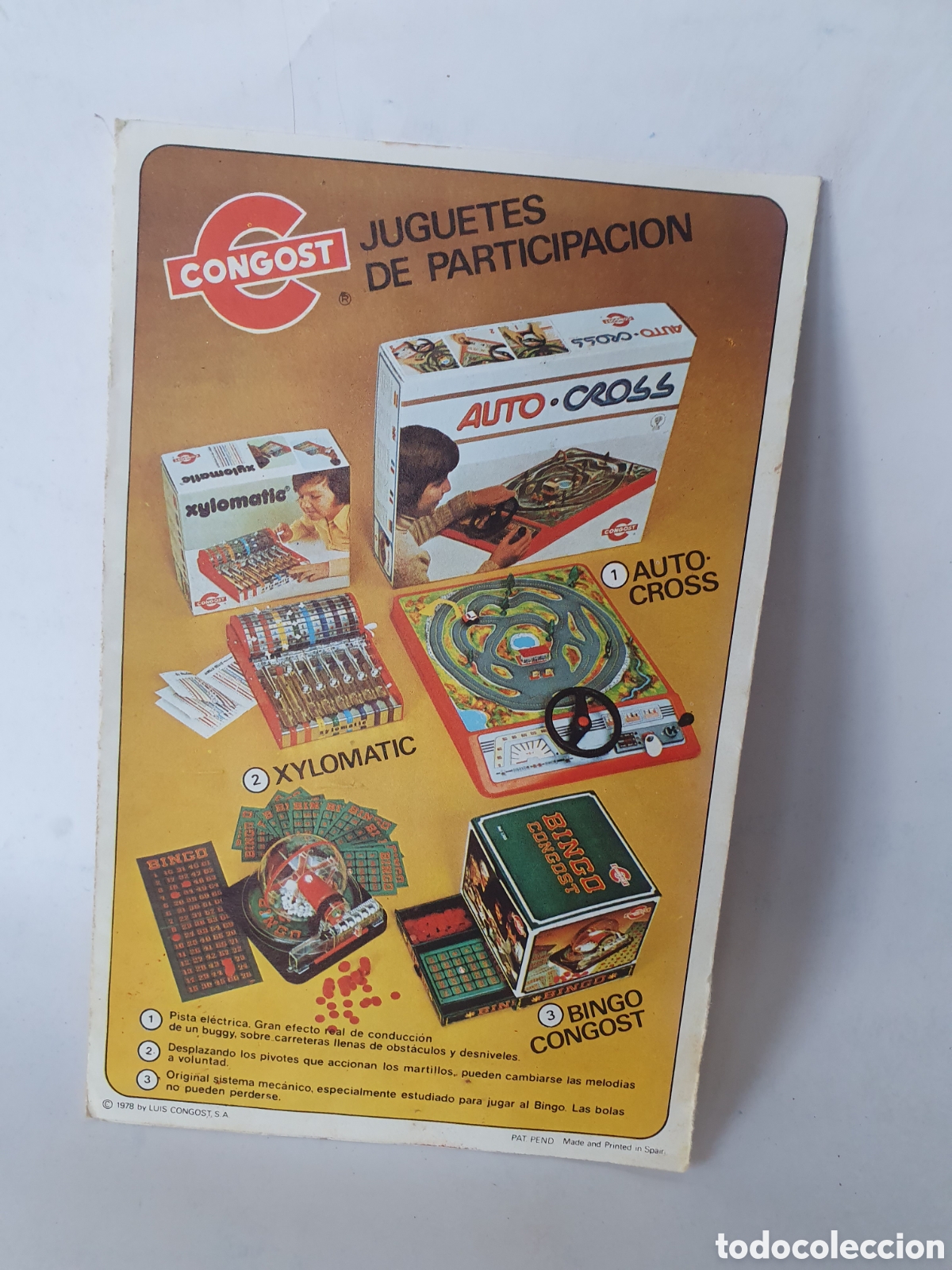 Cat&aacute;logos publicitarios: CONGOST. CATALOGO PUBLICITARIO 1978. - Foto 1