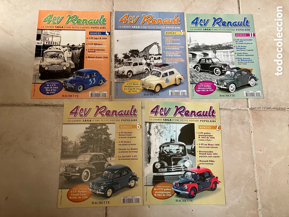 Catalogues publicitaires: RENAULT 5 FASICULOS revistas 4 CV Renault Eligor