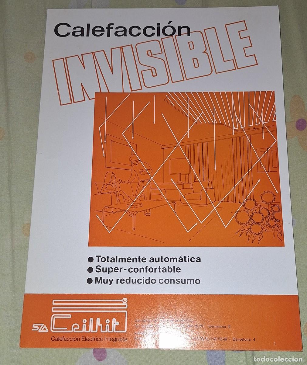 Cat&aacute;logos publicitarios: Antigua Publicidad Calefacci&oacute;n Invisible Ceilhit - Barcelona -