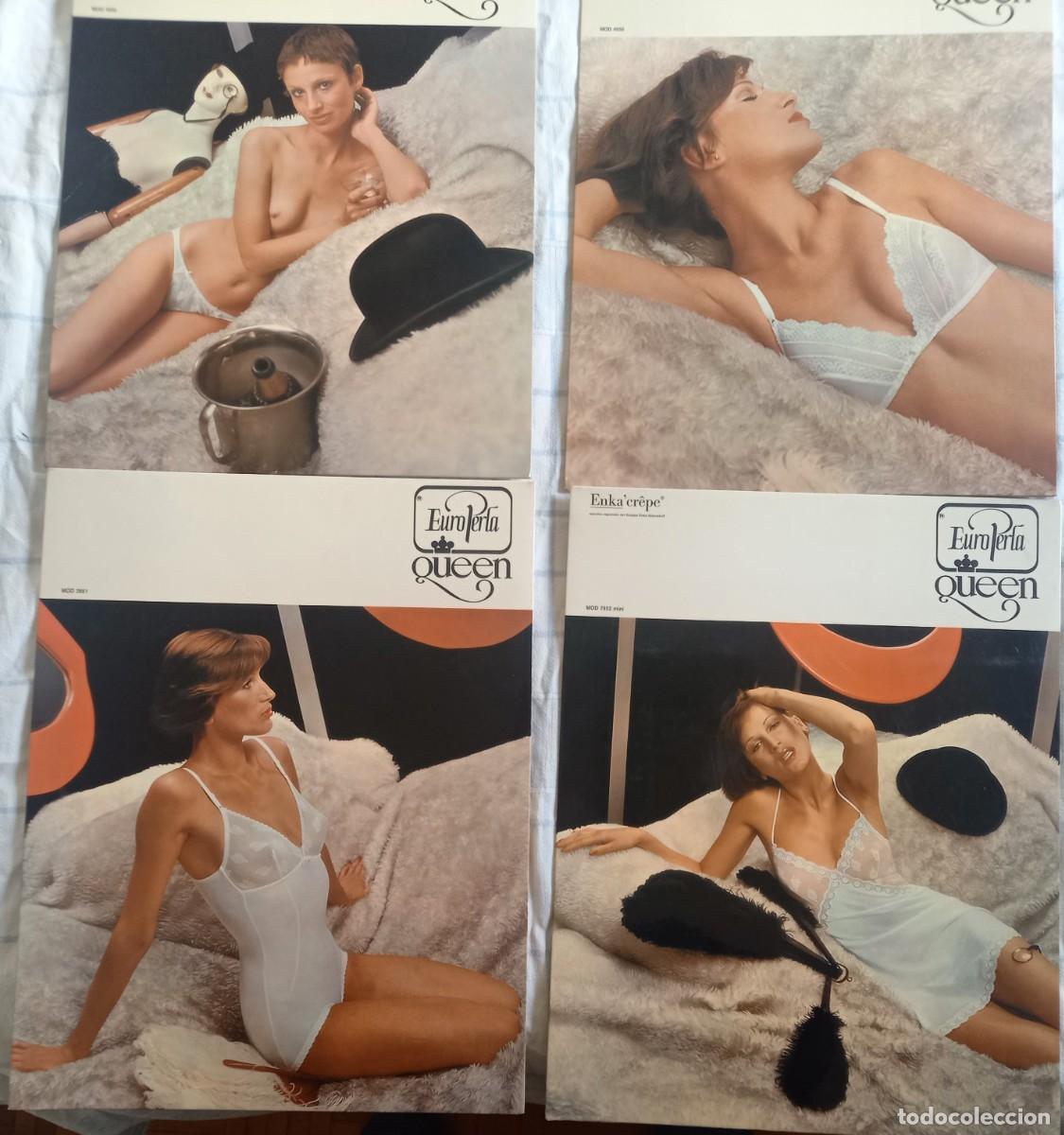 Cat&aacute;logos publicitarios: 7 Pannelli pubblicitari di BIANCHERIA INTIMA DELLE DITTE &rdquo; EUROPERLA &rdquo; E&rdquo; AMARENA &rdquo;. Come nuove