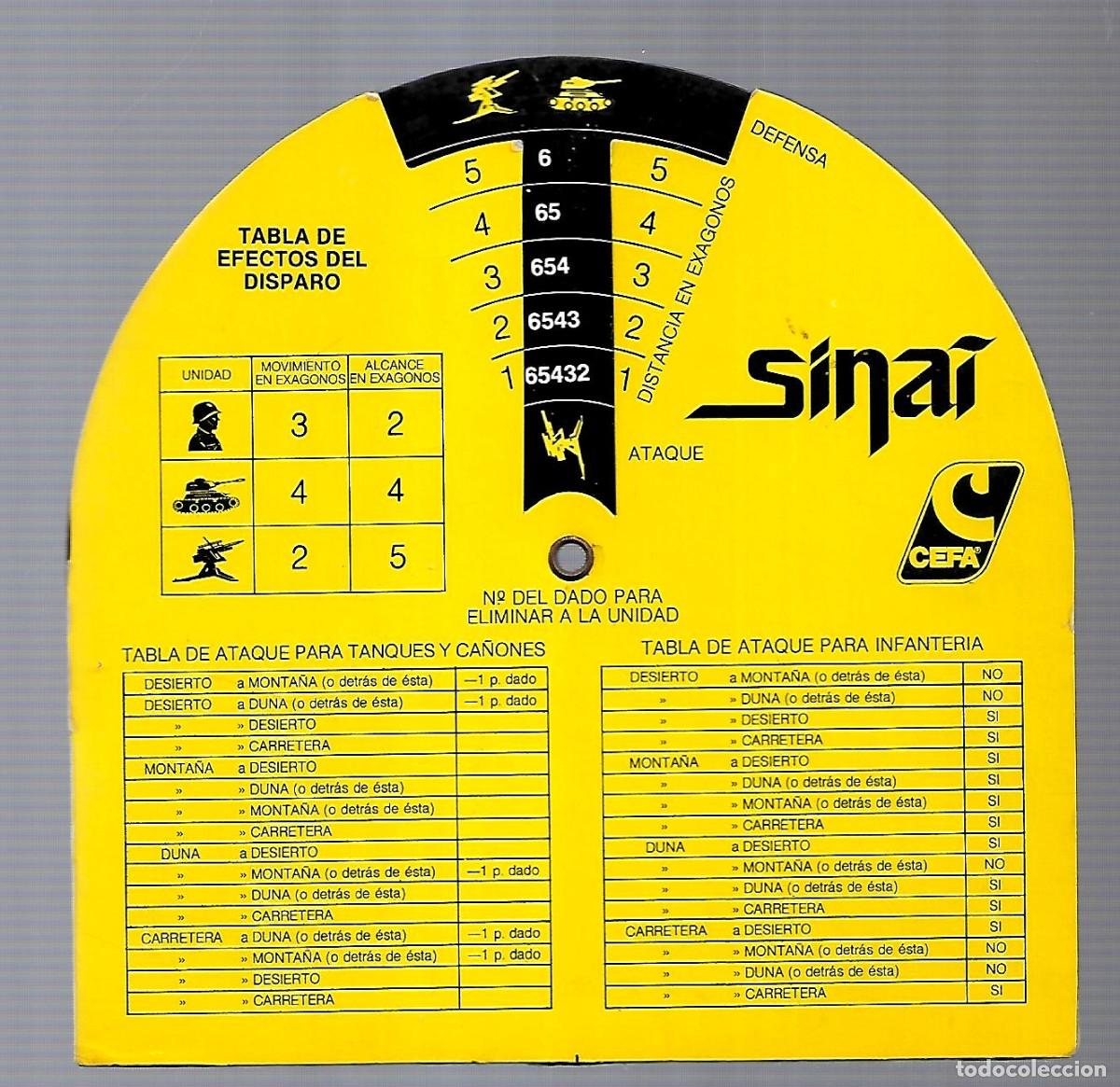 Cat&aacute;logos publicitarios: M33- TABLA DEL EFECTOS DEL DISPARO - SINAI - CEFA - Foto 1