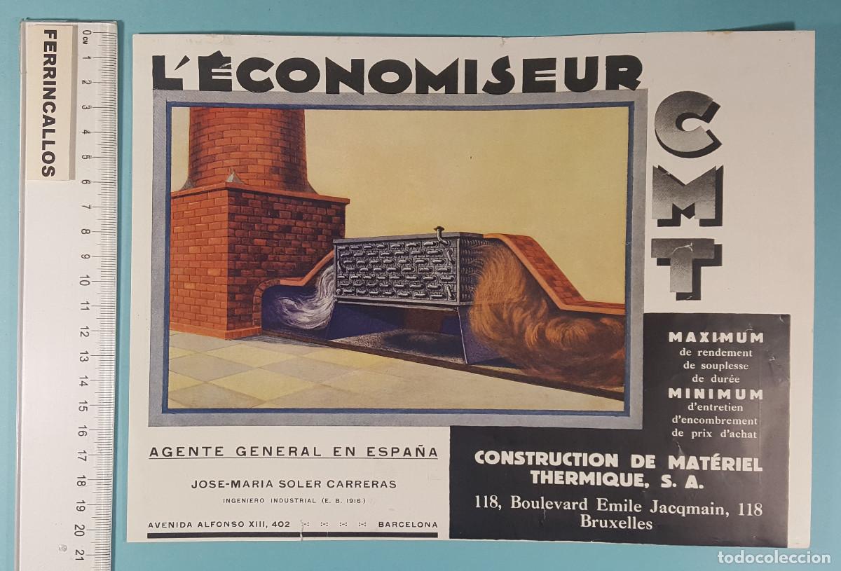 Werbekataloge: HOLA FOLLETO L'ECONOMISEUR CMT CONSTRUCTION DE MATERIEL THERMIQUE, BRUSELAS.