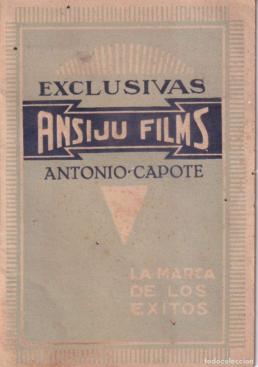 Advertising Catalogs: EXCLUSIVAS ANSIJU FILMS - ANTONIO CAPOTE - STA CRUZ DE TENERIFE - CINE