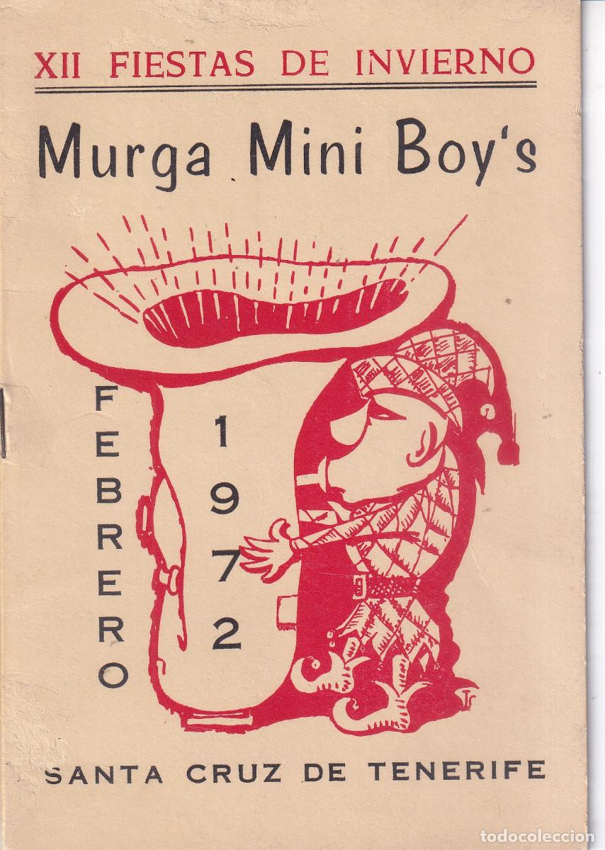 Advertising Catalogs: FIESTAS DE INVIERNO - MURGA MINI BOY S SANTA CRUZ DE TENERIFE 1972