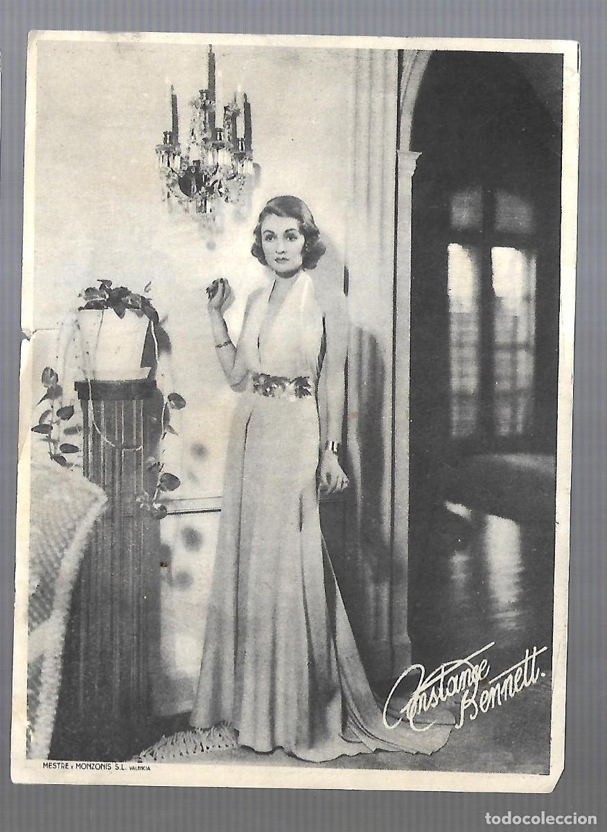 Advertising Catalogs: M33- Programa de Cine - Con Foto de Constance Bennett - Mestre y Monzon&iacute;s S.L. Valencia -