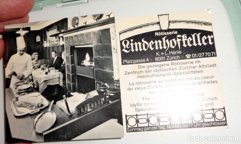 Werbekataloge: FOLLETO PUBLICITARIO PUBLICIDAD ANTIGUO VINTAGE RESTAURANTE SUIZO SUIZA. ROTISSERIE LINDENHOFKELLER