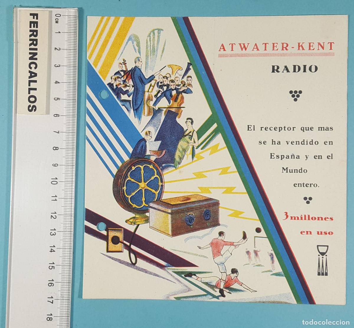 Werbekataloge: ANTIGUO FOLLETO CATALOGO D&Iacute;PTICO ATWATER-KENT RADIO &iquest;A&Ntilde;OS 30-40?