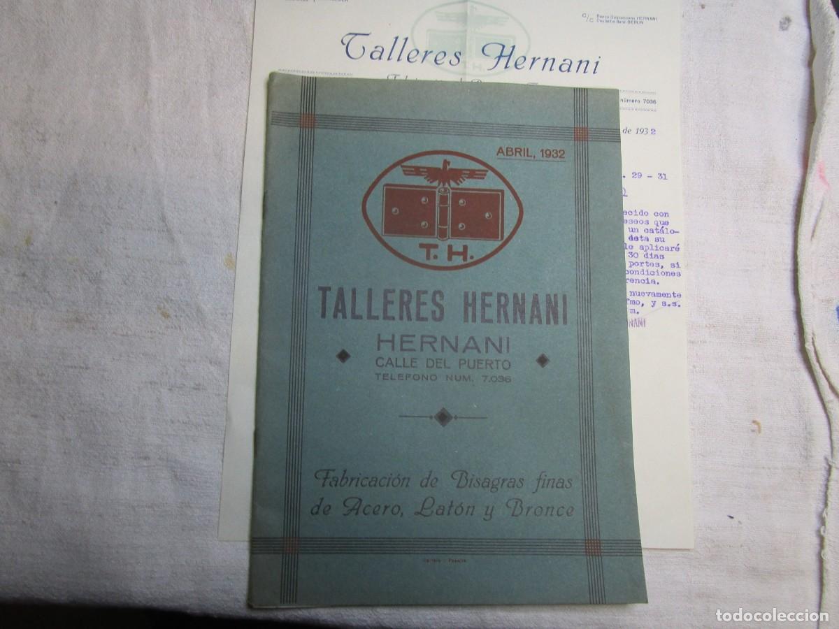 Werbekataloge: TALLERES HERNARI GUIPUZCOA - CATALOGO BISAGRAS DE ACERO LATON Y BRONCE, 1932 24CM 27 P&Aacute;GINAS COLOR +