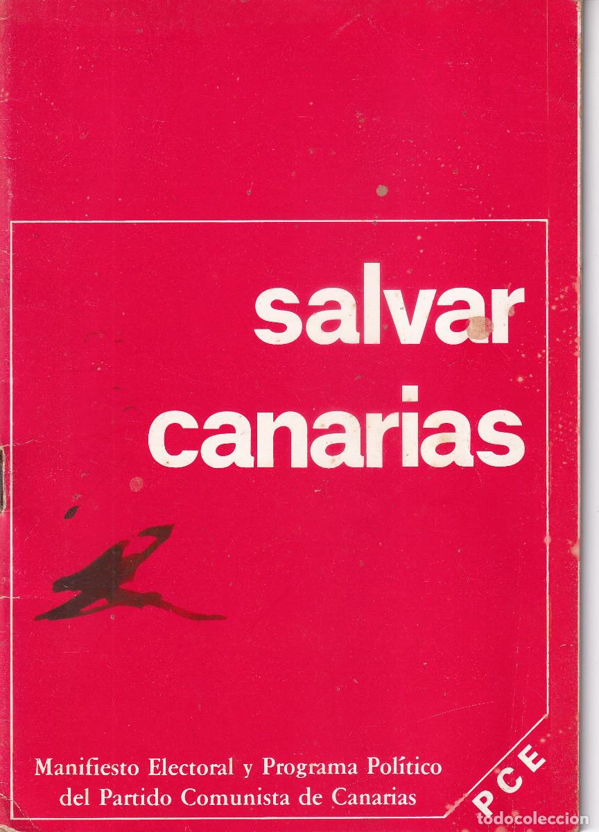 Catalogues publicitaires: SALVAR CANARIAS - PARTIDO COMUNISTA DE CANARIAS