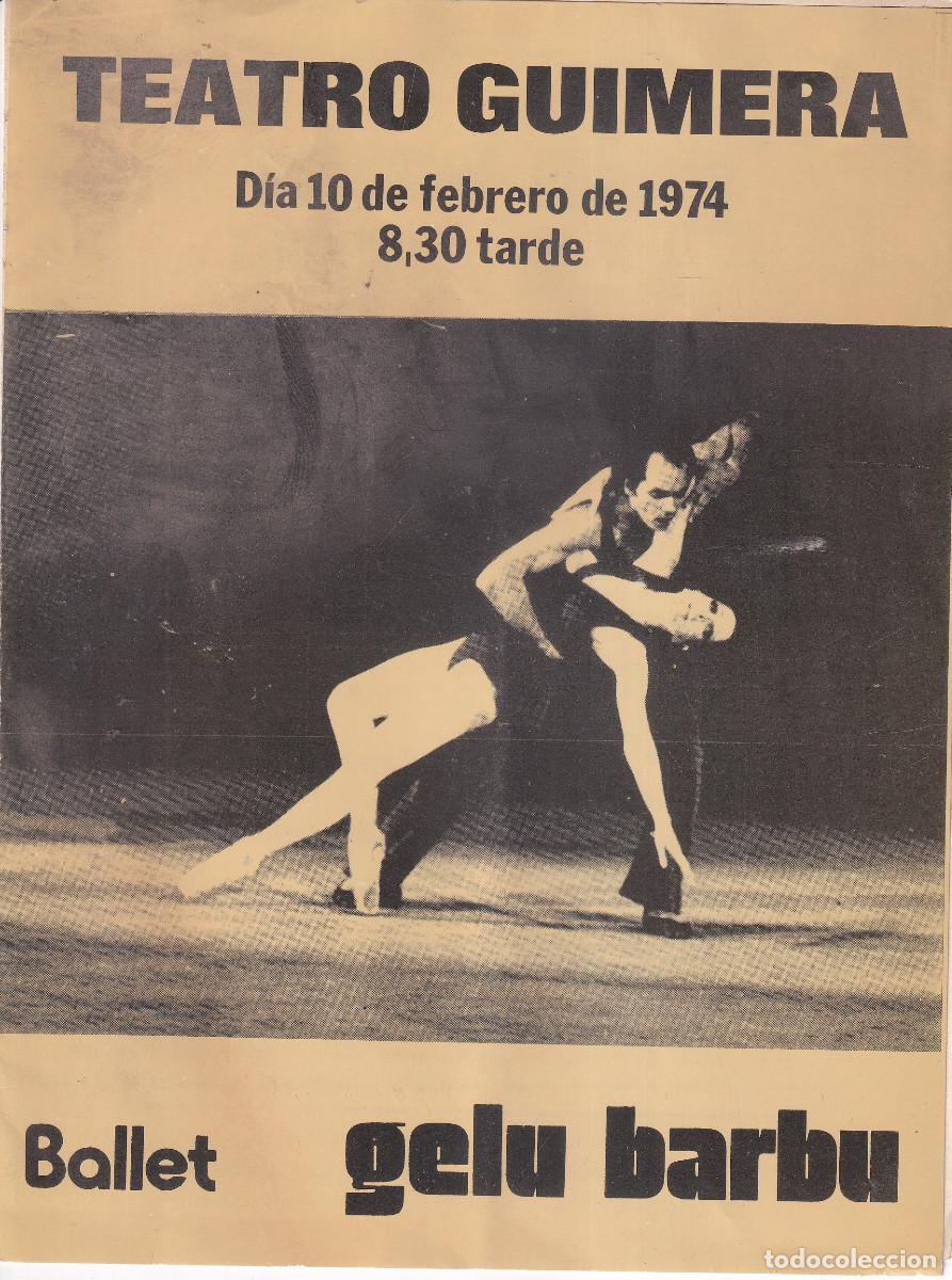 Advertising Catalogs: TENERIFE TEATRO GUIMERA BALLET GELU BARBU 1974
