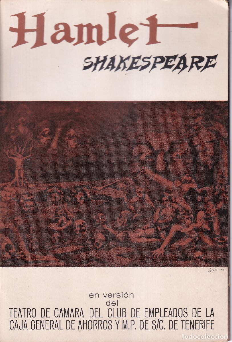 Advertising Catalogs: TENERIFE TEATRO GUIMERA HAMLET - EMPLEADOS CAJA GENERAL AHORROS 1973