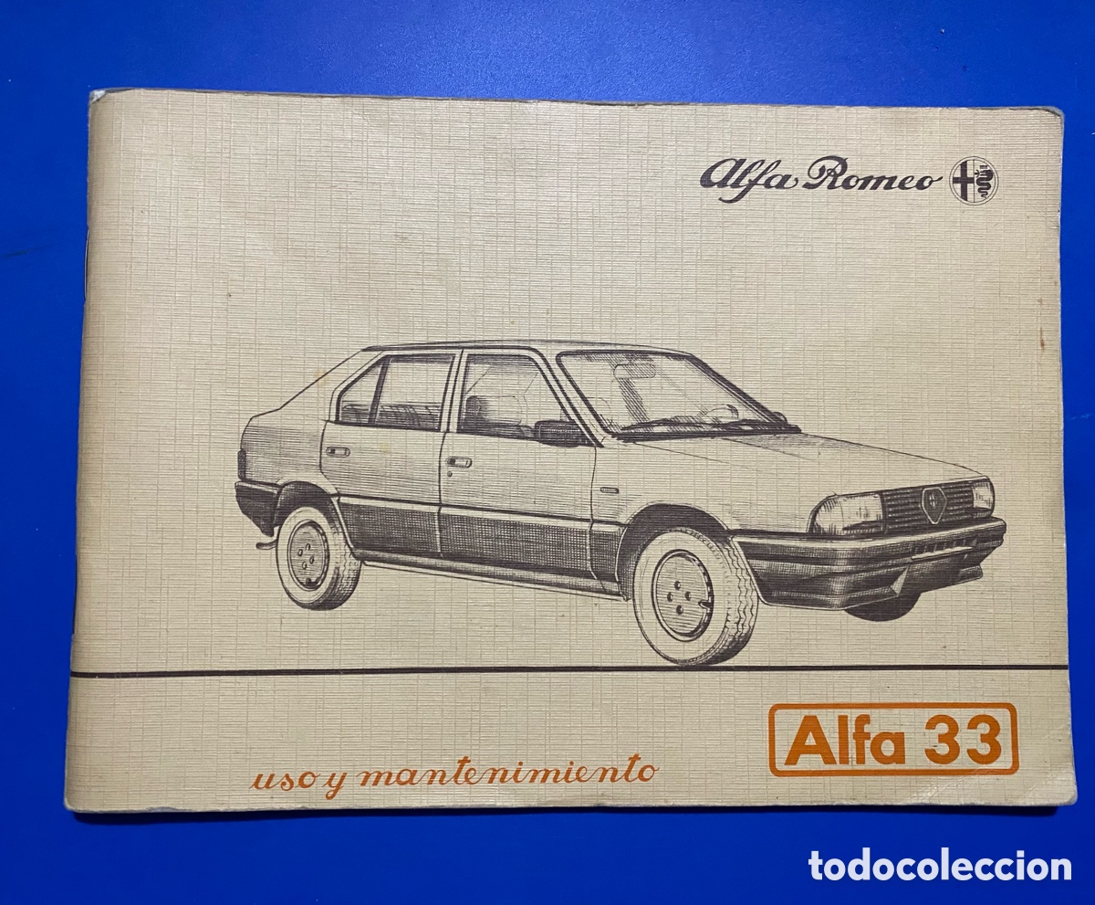 Cat&aacute;logos publicitarios: Manual uso y mantenimiento Alfa Romeo Alfa 33