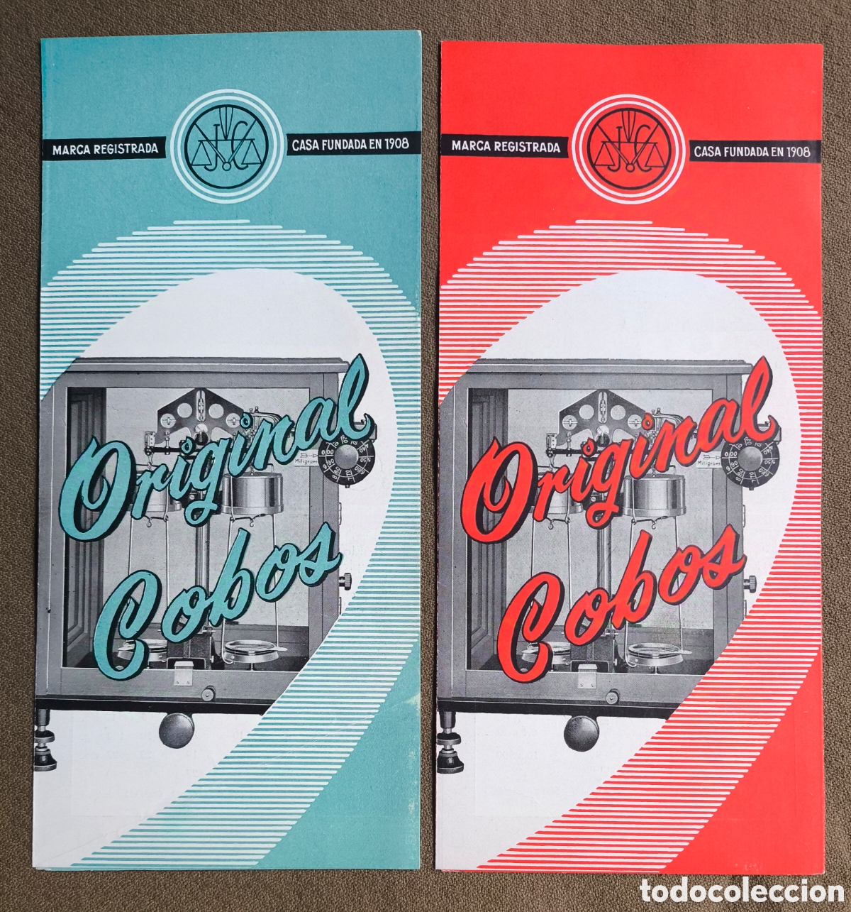 Advertising Catalogs: J. COBOS CAT&Aacute;LOGO BALANZA DE PRECISION HOSPITALET DE LLOBREGAT BARCELONA C. 1955