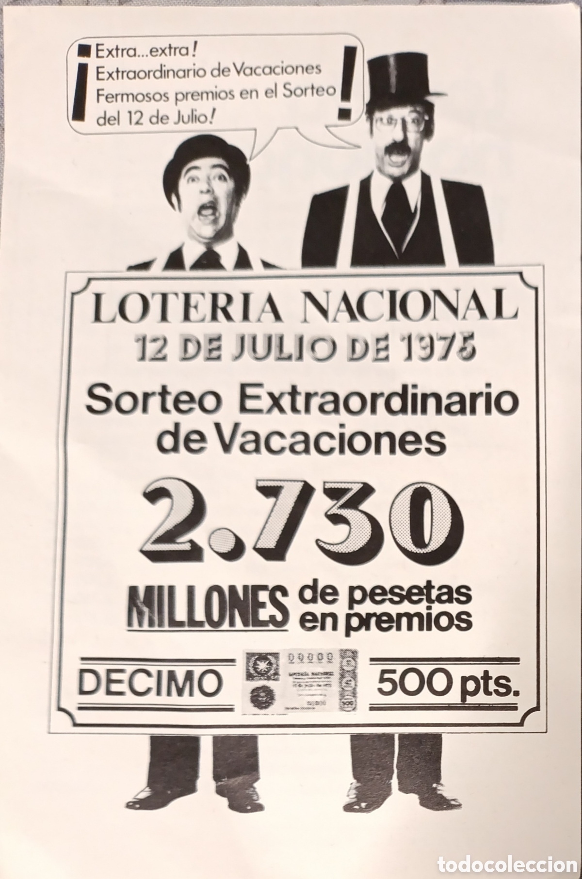 Advertising Catalogs: Flyer Publicitario Loter&iacute;a Navidad 1975