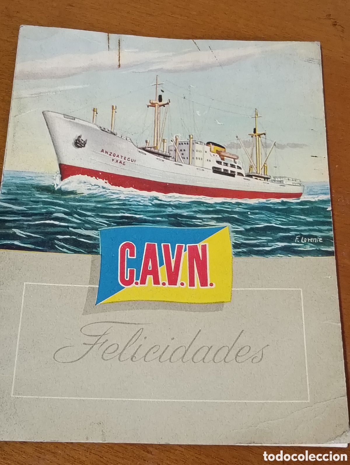 Cat&aacute;logos publicitarios: Publicidad de la Naviera C.A.V.N. - Foto 1