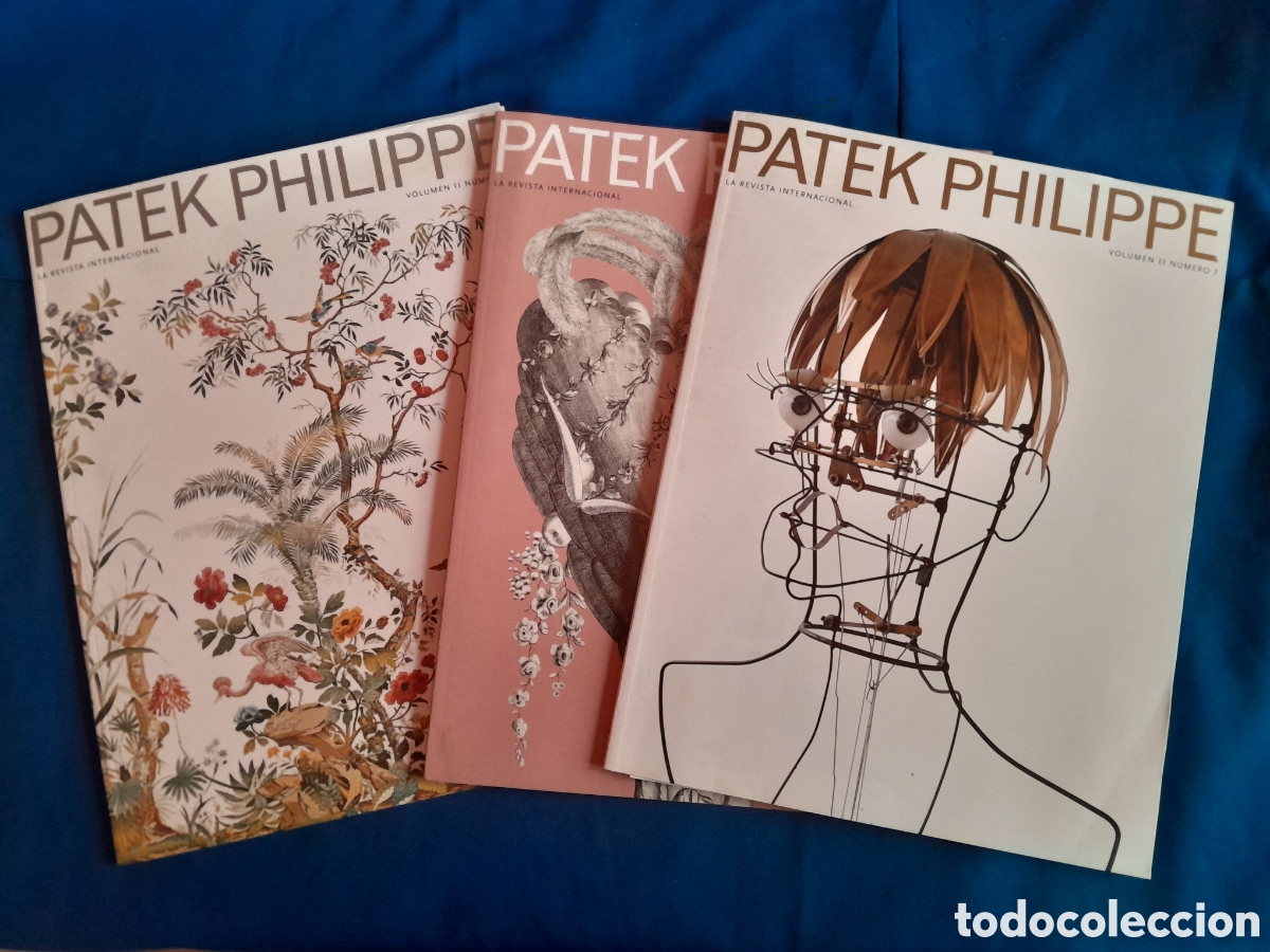 Cat&aacute;logos publicitarios: Tres revistas de la prestigiosa marca de relojes PATEK PHILIPPE