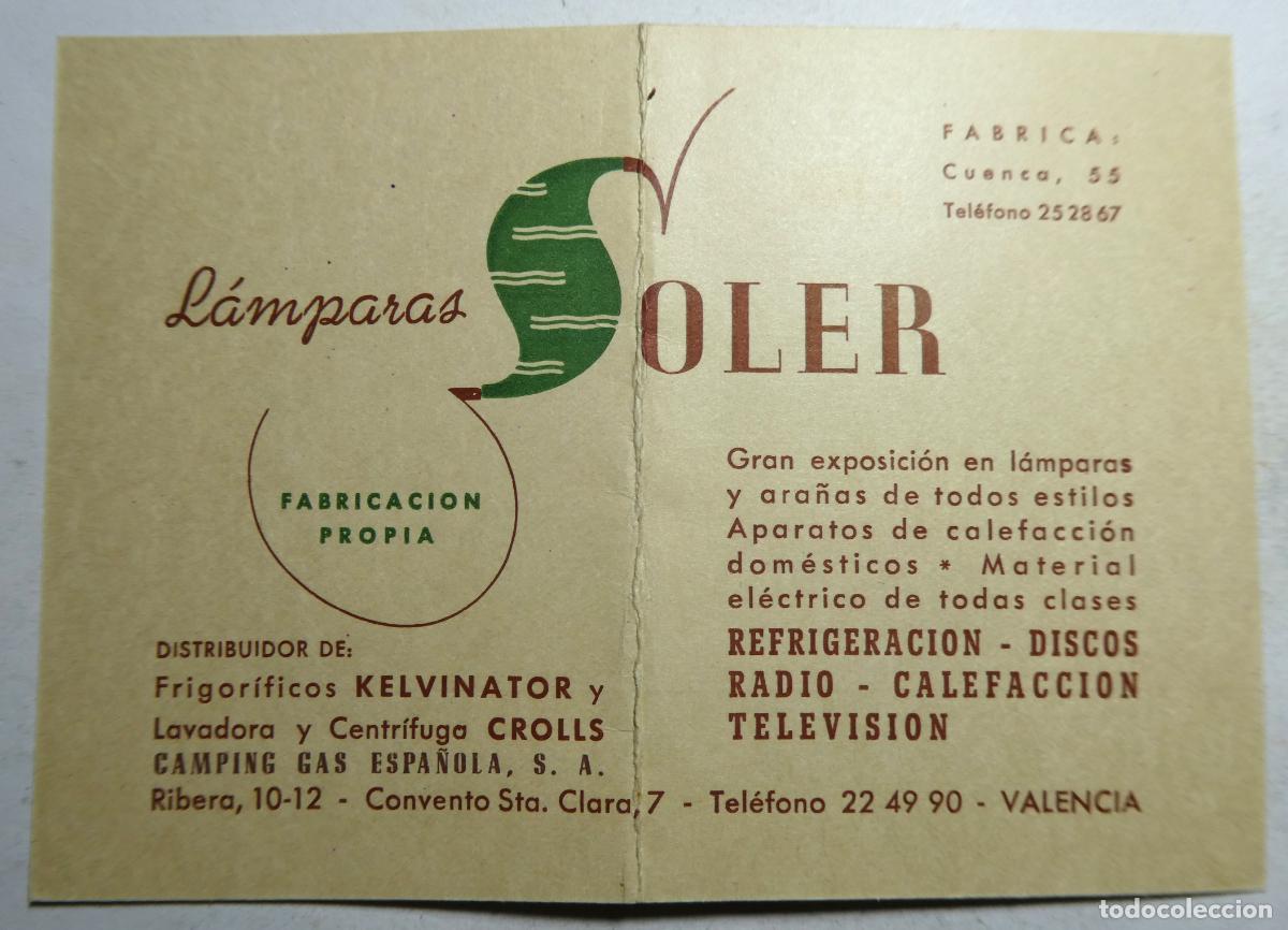 Cat&aacute;logos publicitarios: Publicidad de L&aacute;mparas Soler Valencia
