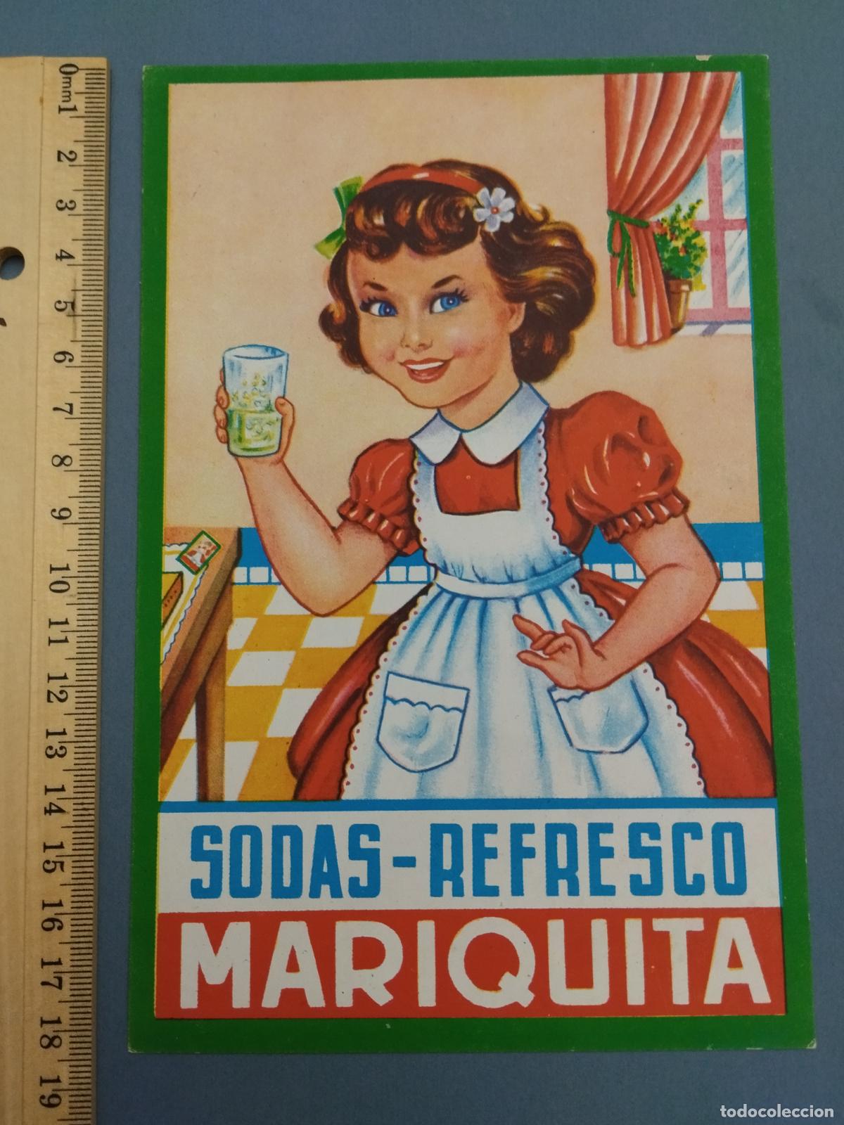 Werbekataloge: PUBLICIDAD ORIGINAL DE SODAS-REFRESCO MARIQUITA. PAIS VASCO.