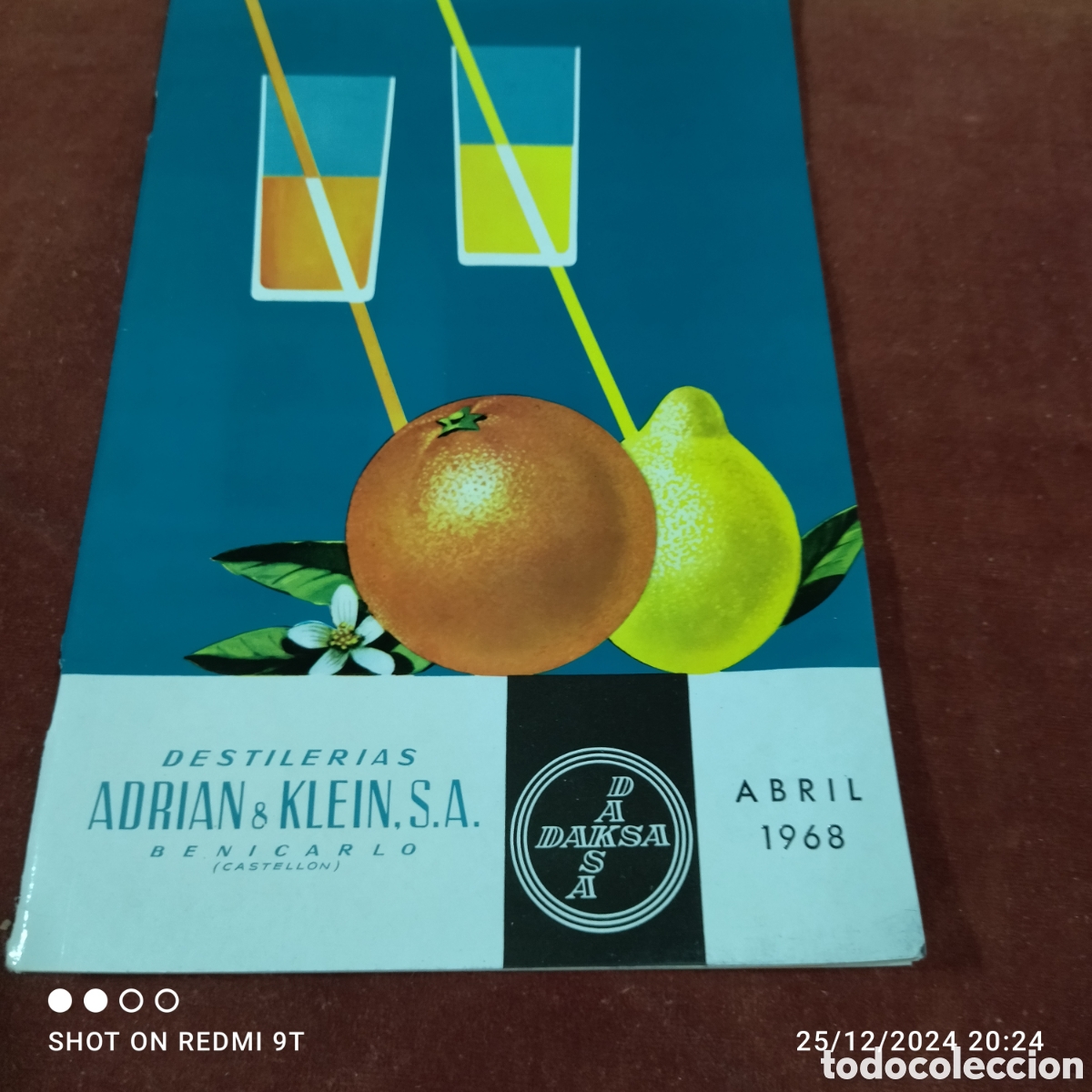 Advertising Catalogs: Catalogo destiler&iacute;as Adri&aacute;n & Klein Benicarlo 1968