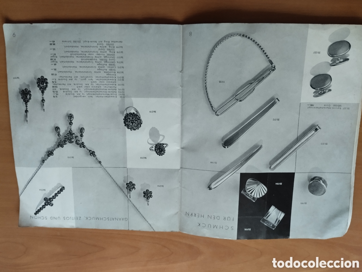 Cat&aacute;logos publicitarios: Antiguo catalogo de joias. - Foto 4
