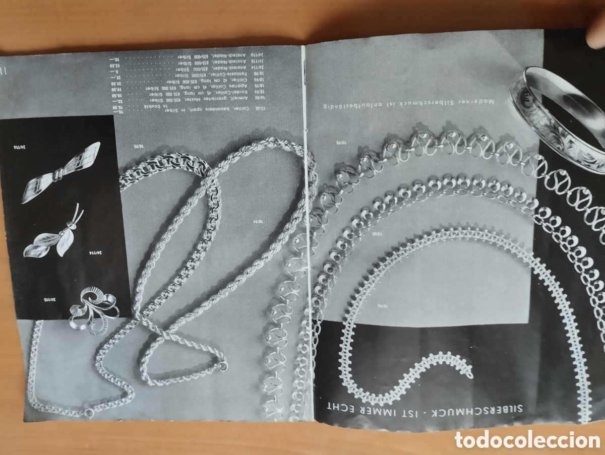 Cat&aacute;logos publicitarios: Antiguo catalogo de joias. - Foto 5