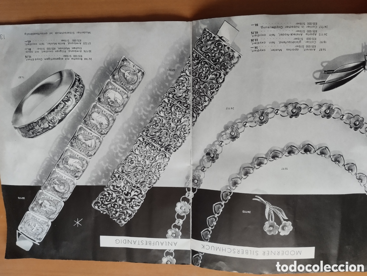 Cat&aacute;logos publicitarios: Antiguo catalogo de joias. - Foto 6