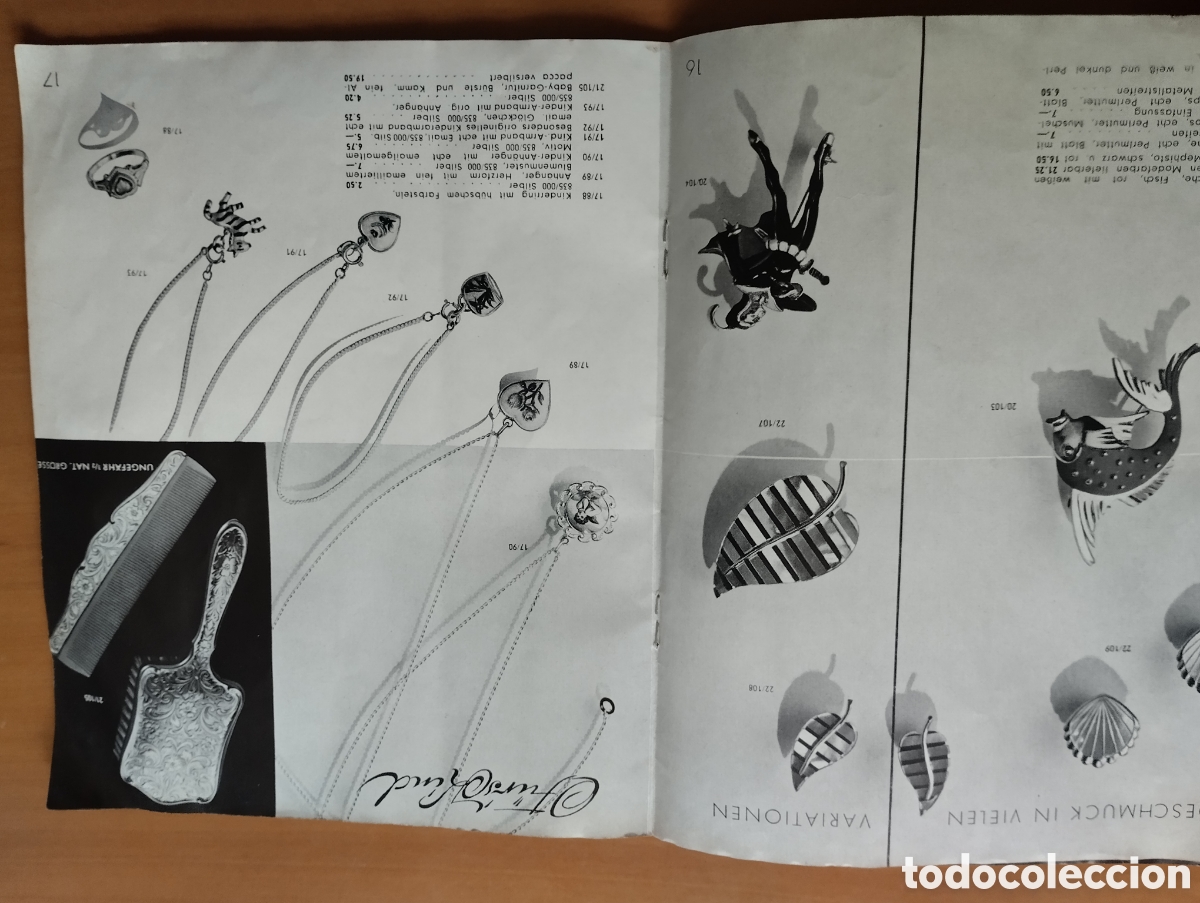 Cat&aacute;logos publicitarios: Antiguo catalogo de joias. - Foto 7