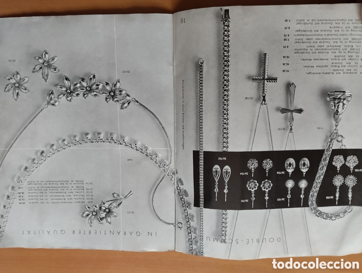 Cat&aacute;logos publicitarios: Antiguo catalogo de joias. - Foto 8