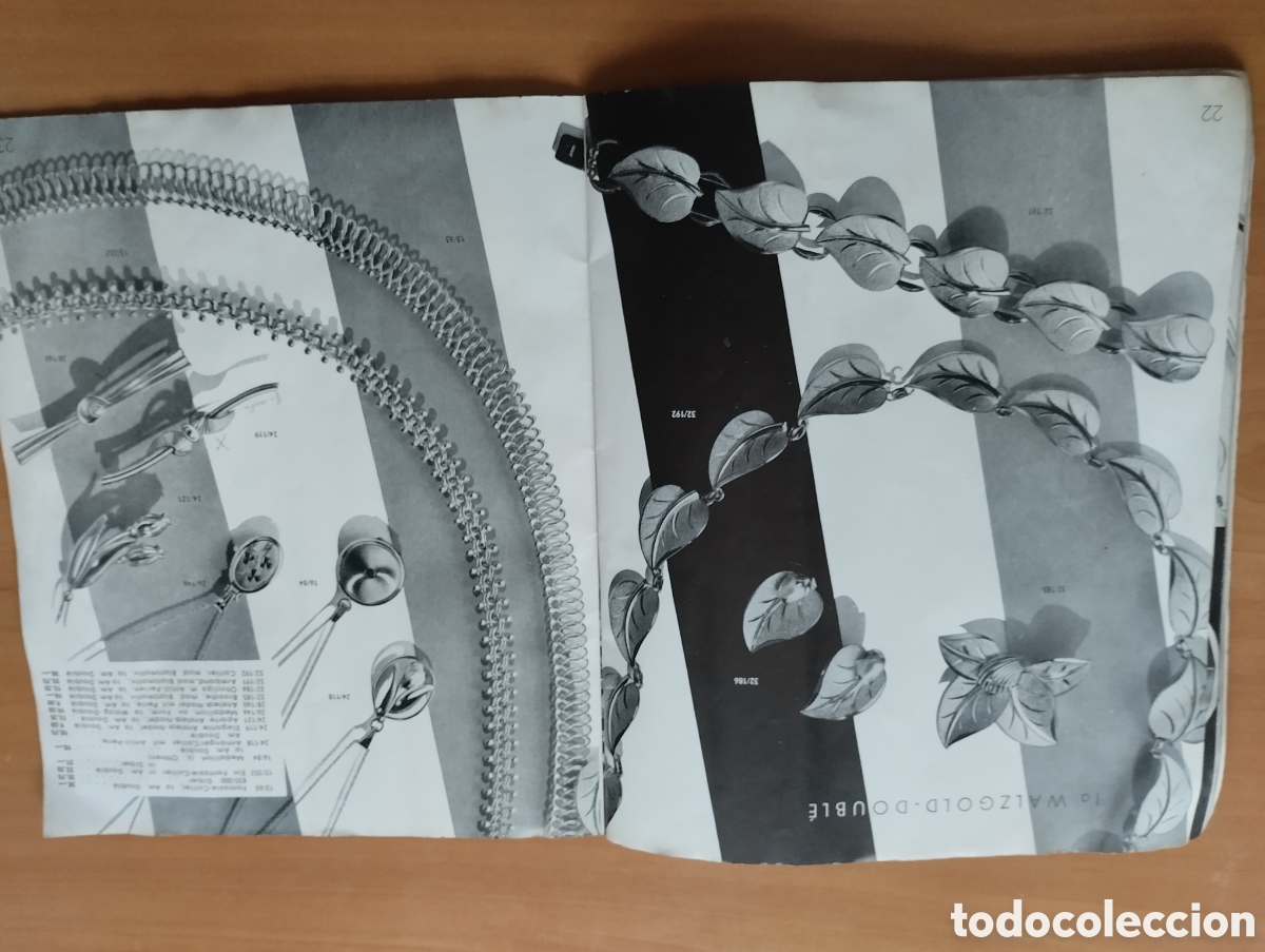 Cat&aacute;logos publicitarios: Antiguo catalogo de joias. - Foto 10