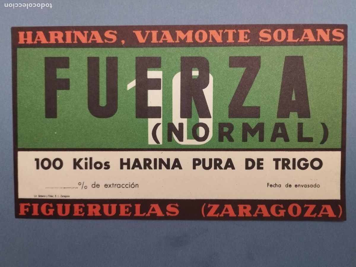 Cataloghi pubblicitari: PUBLICIDAD. ALIMENTACI&Oacute;N. HARINAS VIAMONTE SOLANS. HARINA. ZARAGOZA