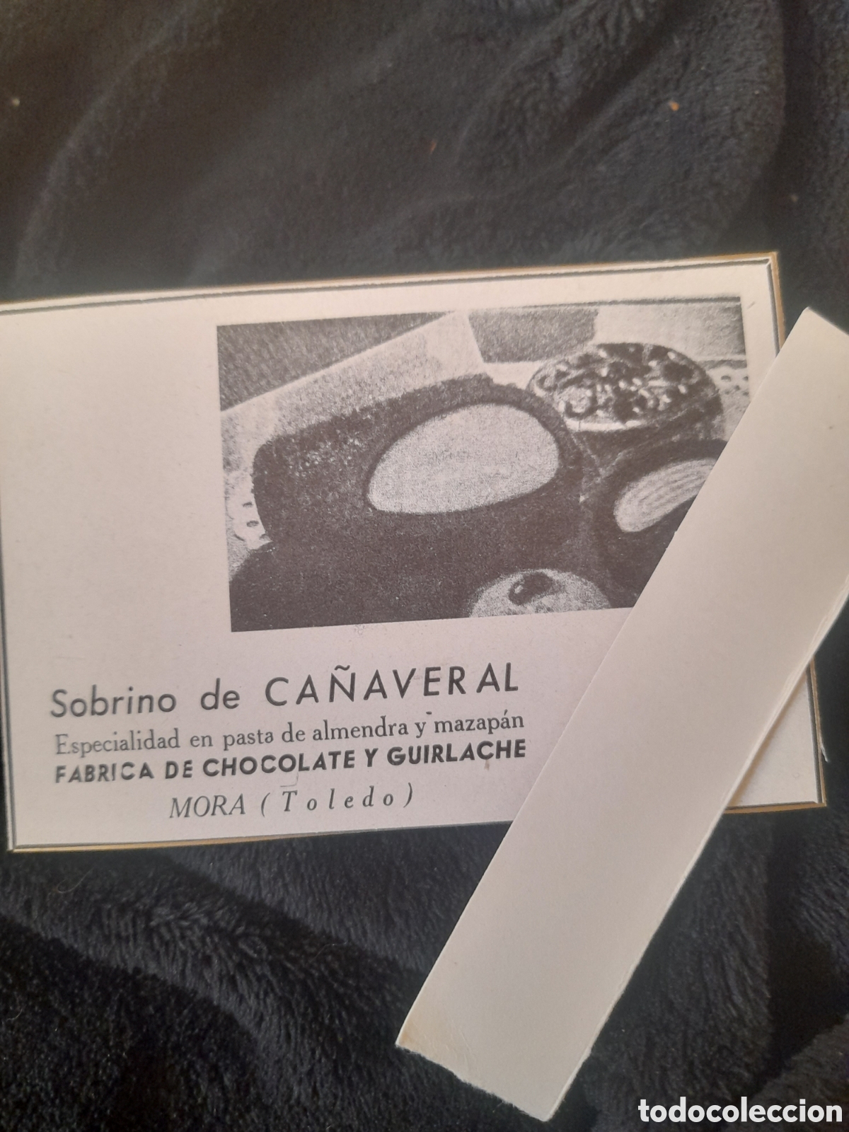 Catalogues publicitaires: Antiguo anuncio publicitario, F&aacute;brica de Chocolates y Guirlache., Sobrino de Ca&ntilde;averal, Mora(Toledo)