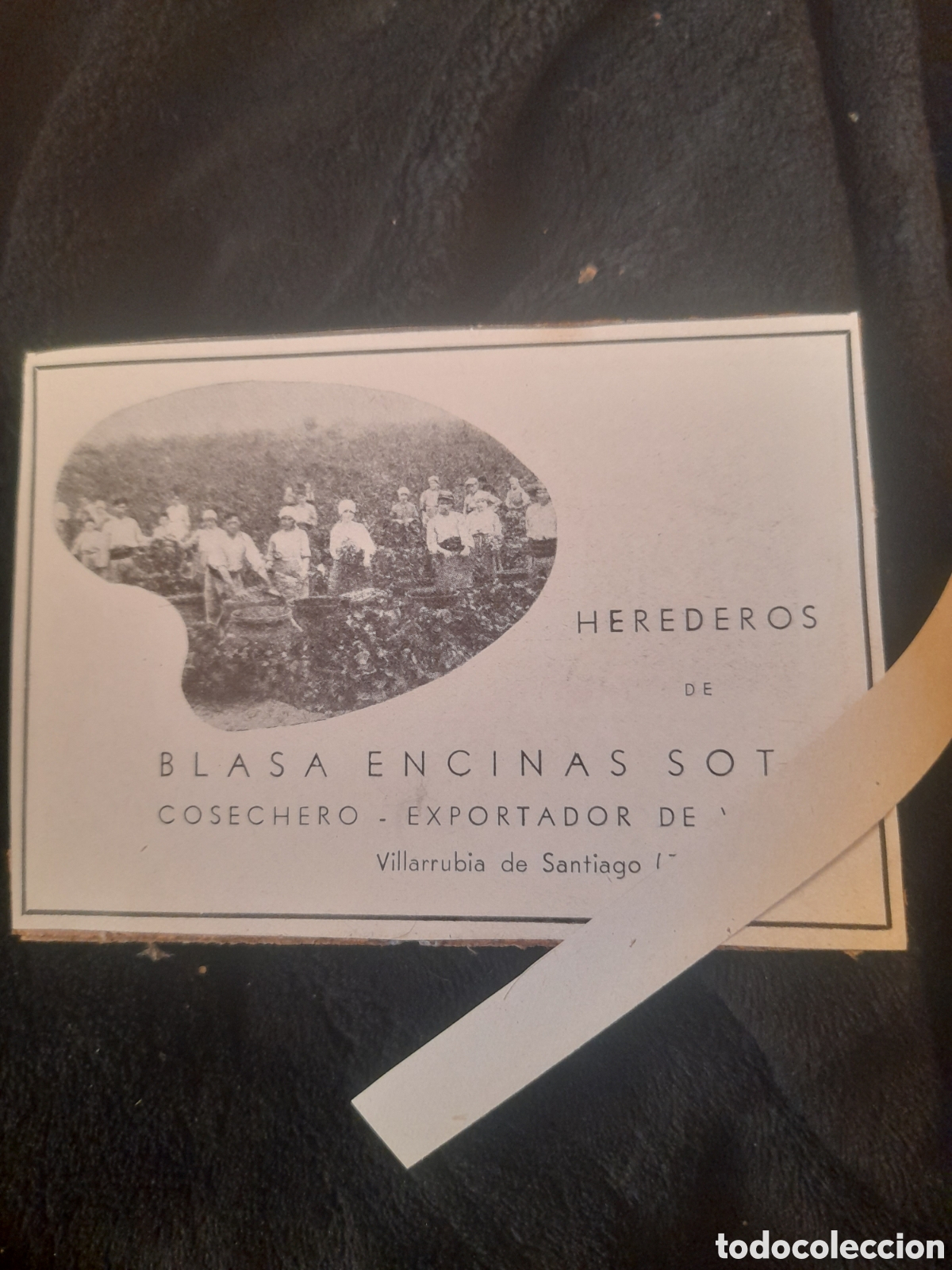 Catalogues publicitaires: Antiguo anuncio publicitario, Herederos de Blasa Encinas Soto, Villarrubia de los Ojos (Toledo)