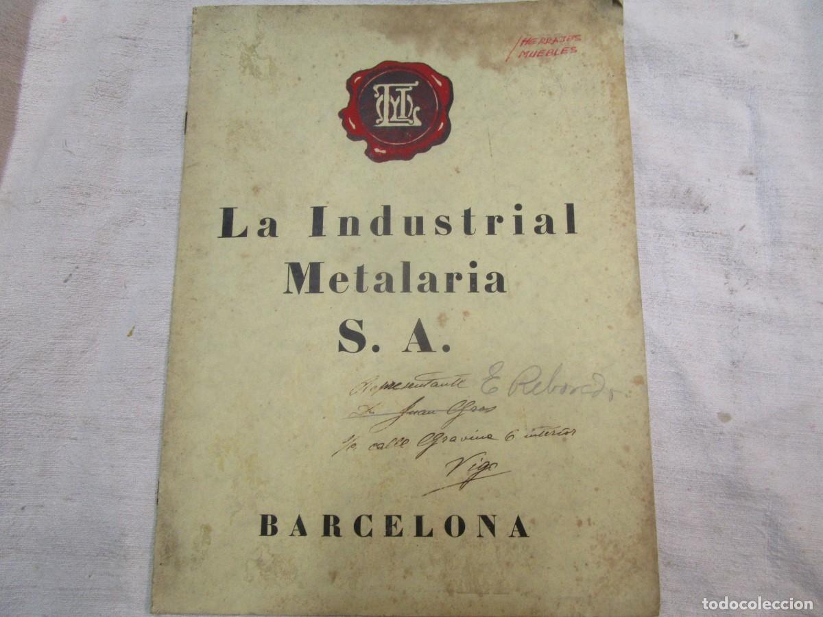 Catalogues publicitaires: CATALOGO ' LA INDUSTRIAL METALARIA ' BARCELONA, HERRAJES ESTAMPADOS PARA MUEBLES 12PAG 33X25CM +