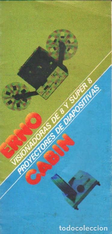 Catalogues publicitaires: ERNO CABIN VISIONADORAS DE 8 Y SUPER 8. PROYECTORES DE DIAPOSITIVAS (CATALOGO). A-CAT-251