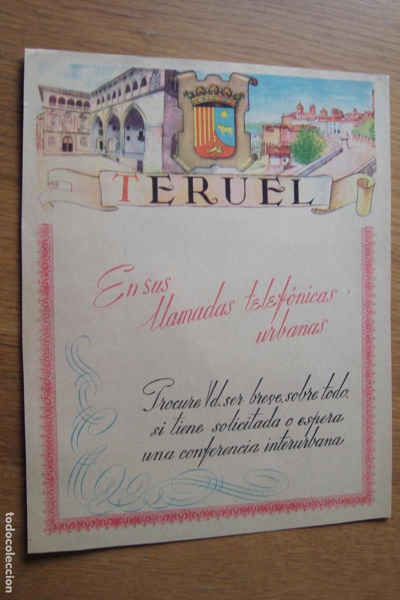 Advertising Catalogs: ANTIGUA PUBLICIDAD Y MAPA TERUEL. EL MESON ESTACION SERVICIO M.CIVERA CARRETERA TERUEL-SAGUNTO