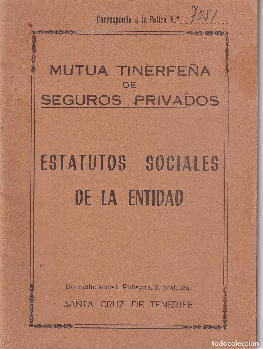 Advertising Catalogs: MUTUA TINERFE&Ntilde;A SEGUROS PRIVADOS - TENERIFE