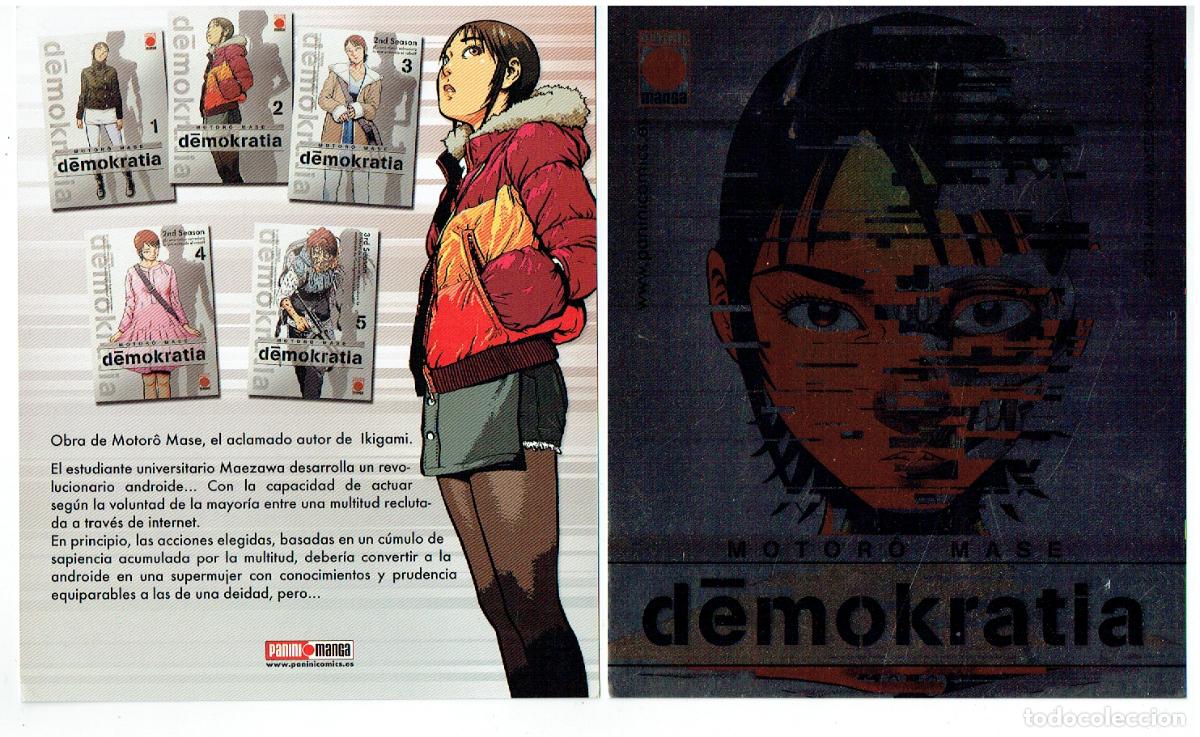 Werbekataloge: PUBLICIDAD PANINI MANGA. MOTORO MASE. DEMOKRATIA. (C/A18)