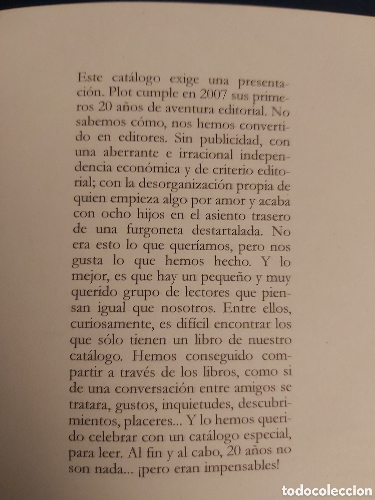 Cat&aacute;logos publicitarios: QUELA LIBRO. CAT&Aacute;LOGO PLOT EDICIONES 2007 CAMARA DE COMERCIO MADRID - Foto 3