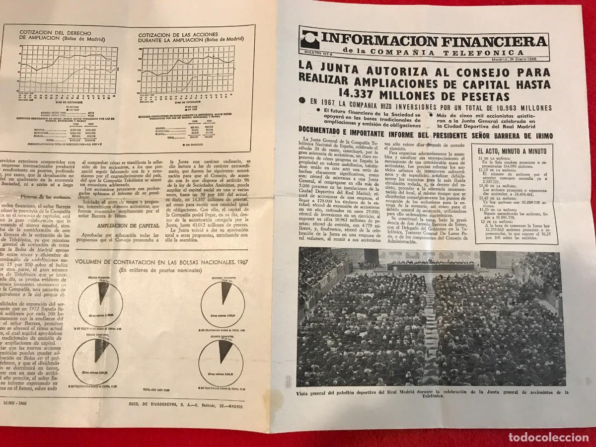 Werbekataloge: INFORMACI&Oacute;N FINANCIERA DE LA COMPA&Ntilde;&Iacute;A TELEF&Oacute;NICA. 24/1/1968