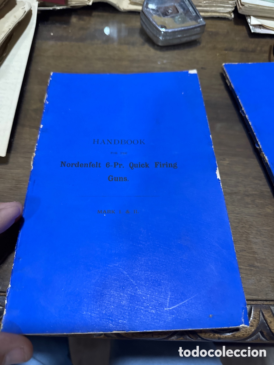 Cat&aacute;logos publicit&aacute;rios: MANUAL POR LAS 6 pistolas de disparo r&aacute;pido Nordenfelt. MARCOS 1. y 11.