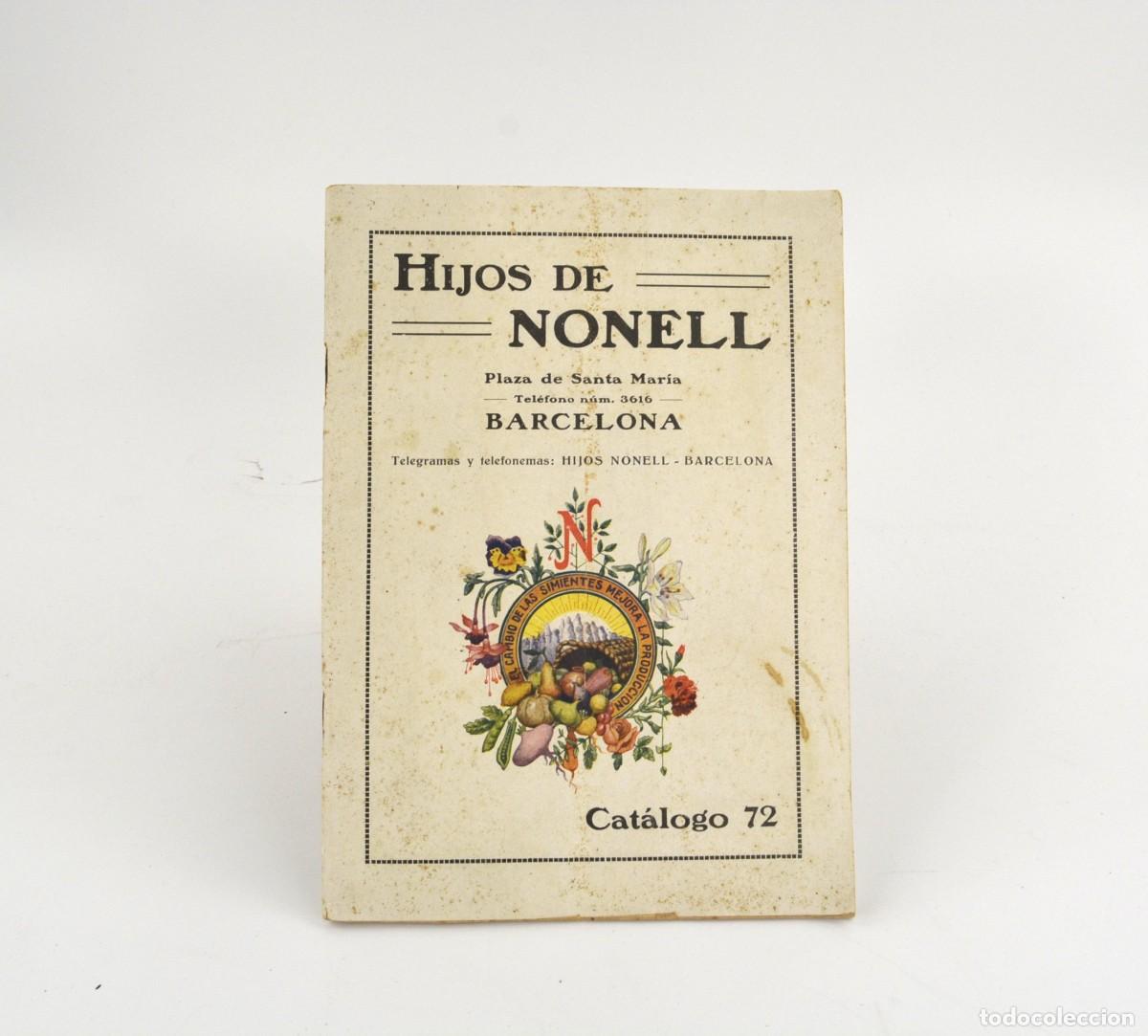 Catalogues publicitaires: Telegramas y telefonemas, hijos de Nonell, Barcelona. 21,5x15,5cm
