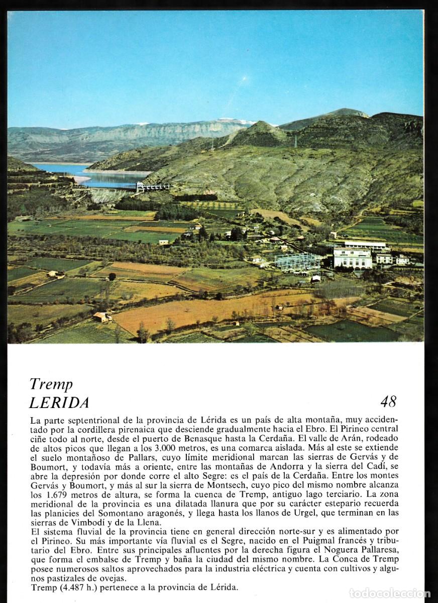 Advertising Catalogs: LERIDA - TREMP - PAISAJES DE ESPA&Ntilde;A A VISTA DE PAJARO - LABORATORIO EMYFAR -1972 - N&ordm; 48