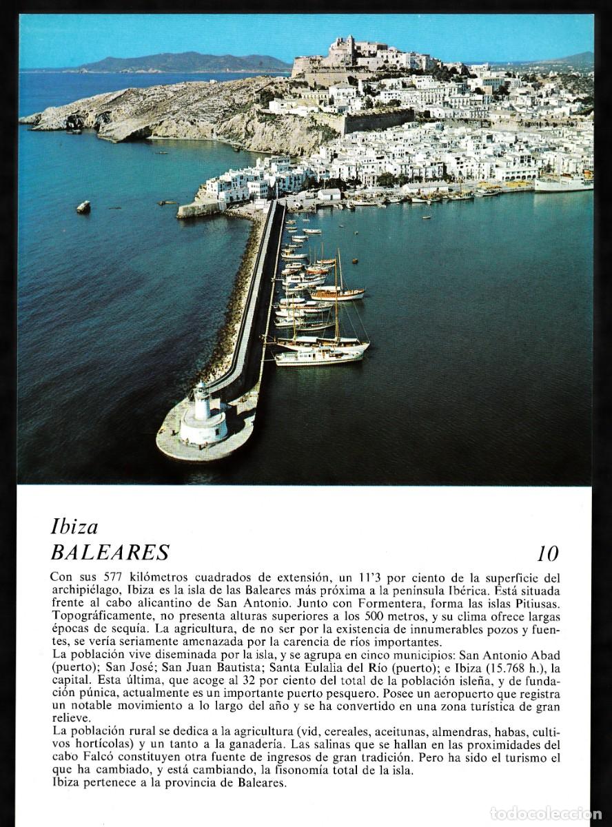 Advertising Catalogs: IBIZA - BALEARES - PAISAJES DE ESPA&Ntilde;A A VISTA DE PAJARO - LABORATORIO EMYFAR -1972 - N&ordm; 10